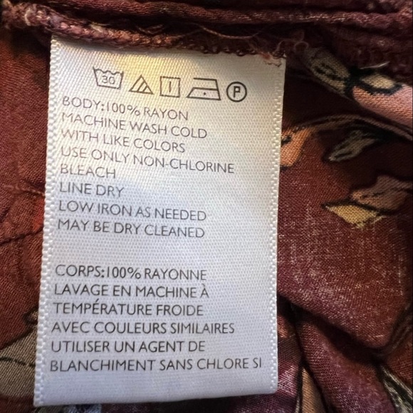3/$30 🌸 UO Kimchi Blue - Maroon Floral Anita Romper, Size 6 - Picture 7 of 8